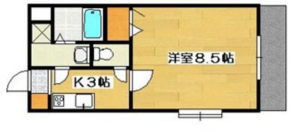 変幻自在のバイクガレージの間取り図