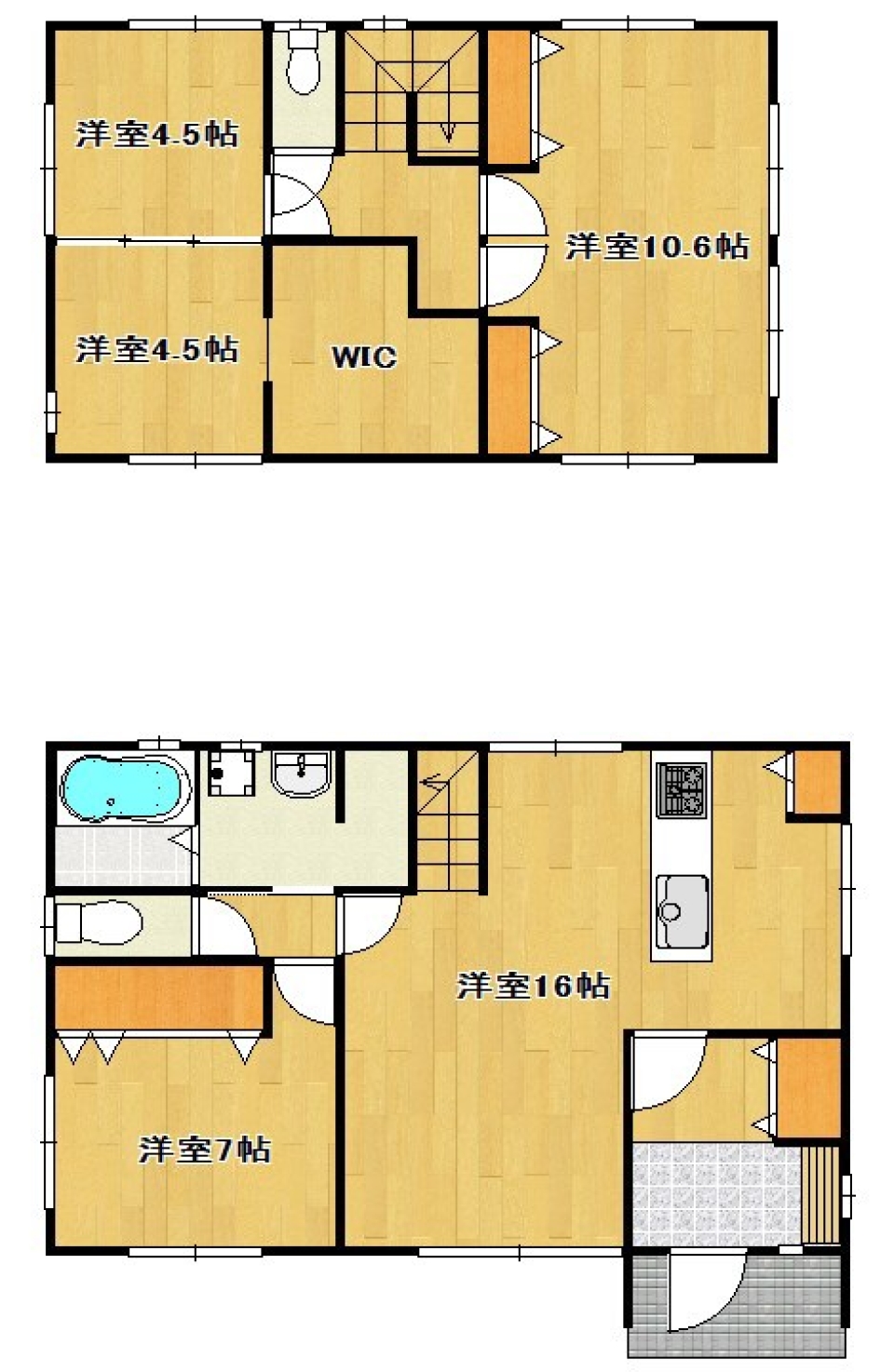 家族で楽しむ、戸建て。の間取り図