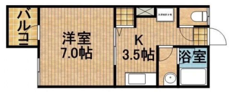 西海岸の風が吹く丘の間取り図