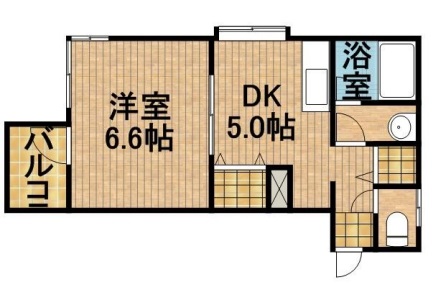日当たりGOODで間取り図。