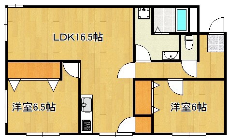 街中トリプルＬの間取り図