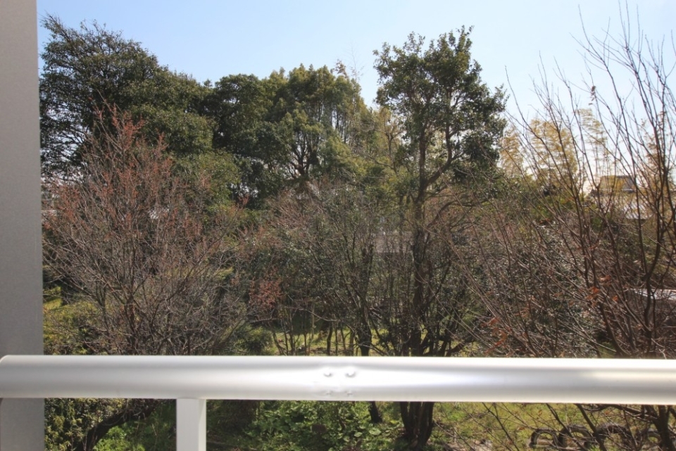借景で季節の移り変わりを感じる。