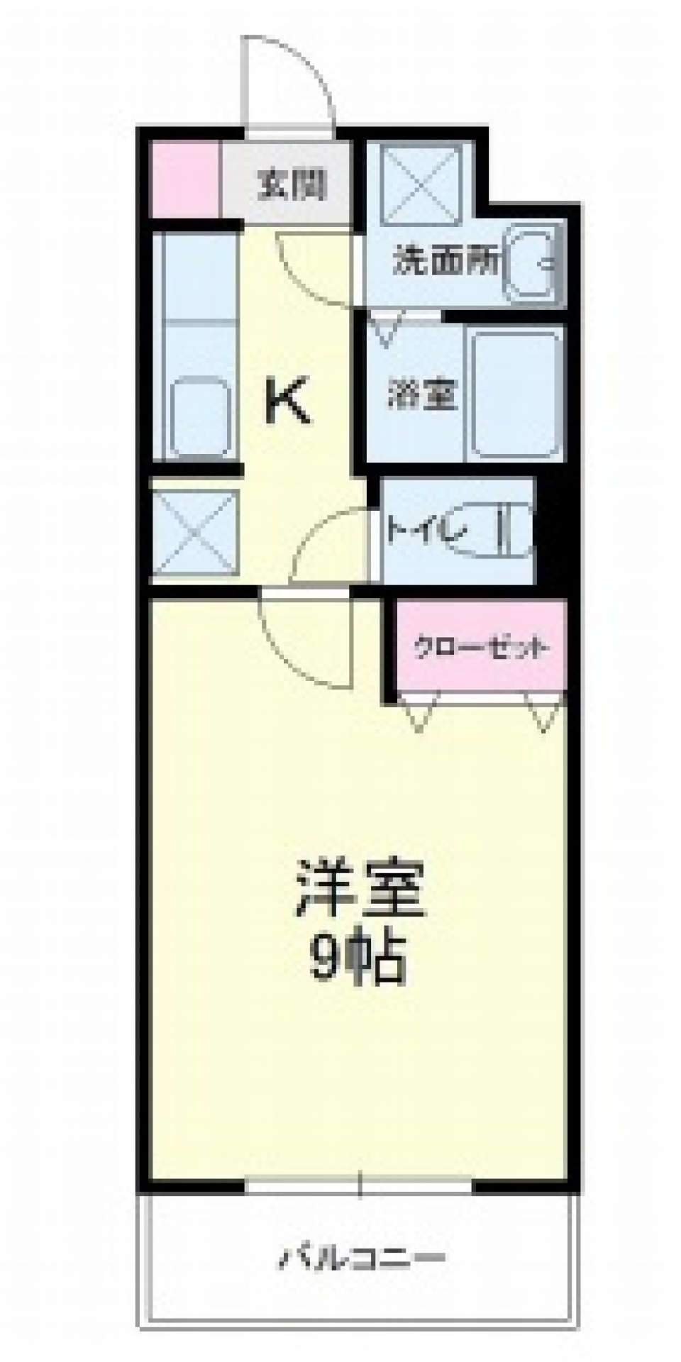 コンクリート オン コンクリート調の間取り図