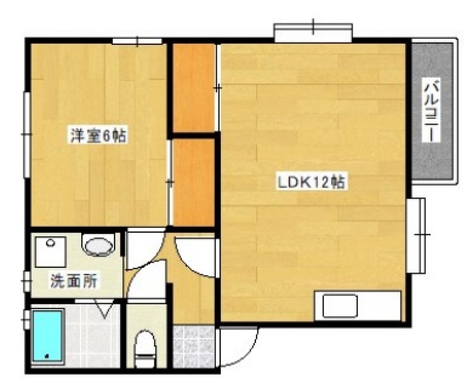 あま~いマスクの渋い部屋の間取り図