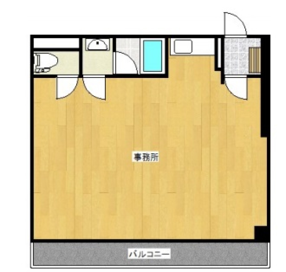どでかワンルームの間取り図