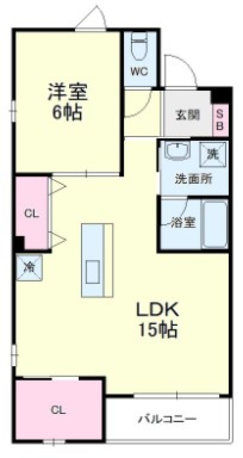 リモート用スペースのあるおへやの間取り図