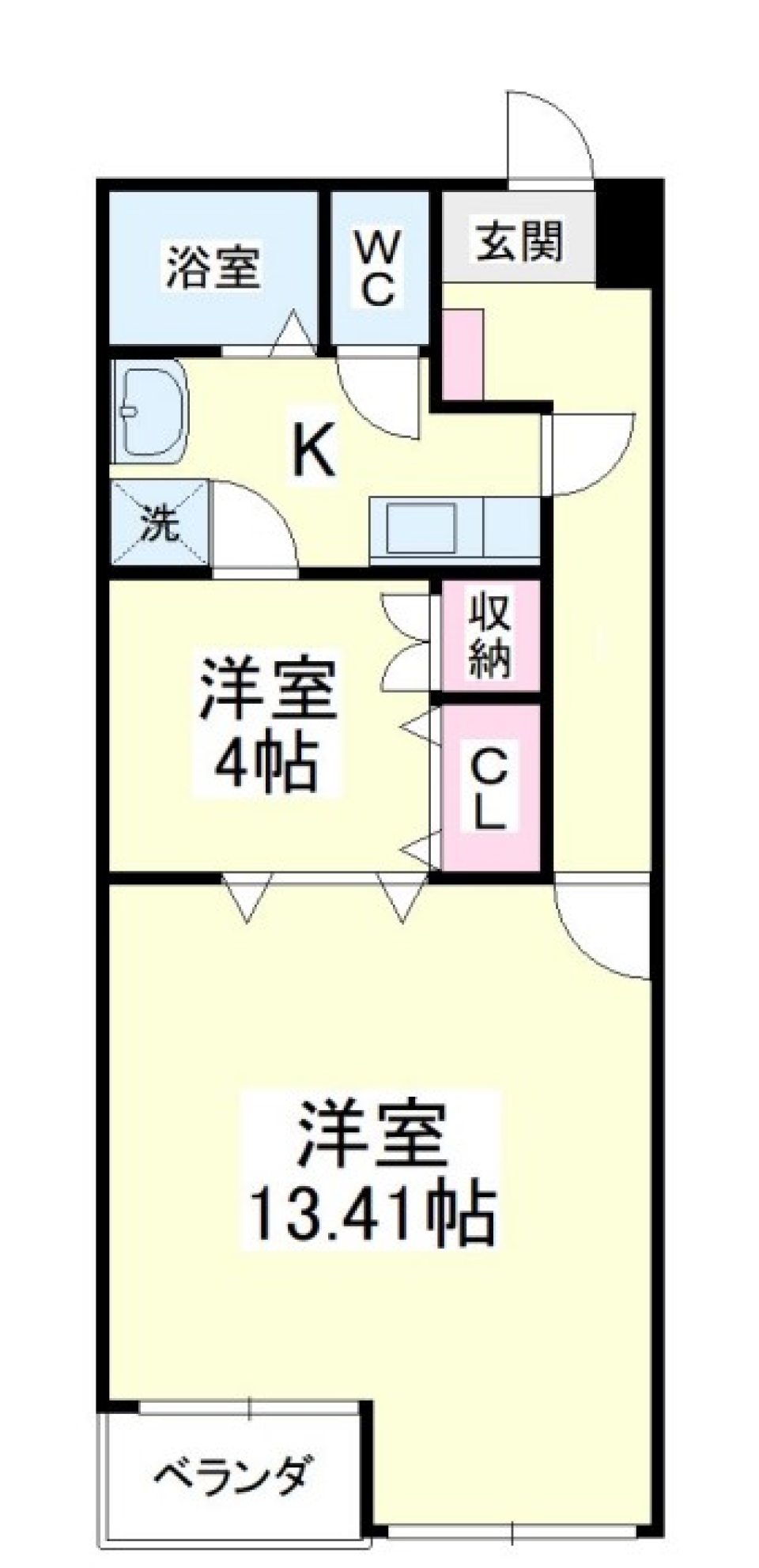 扉の向こう側［ペット可］の間取り図