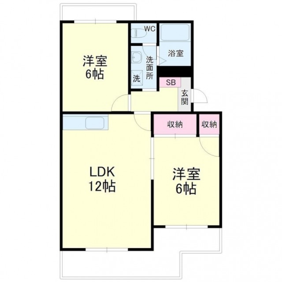 好きな色はみずいろ！の間取り図