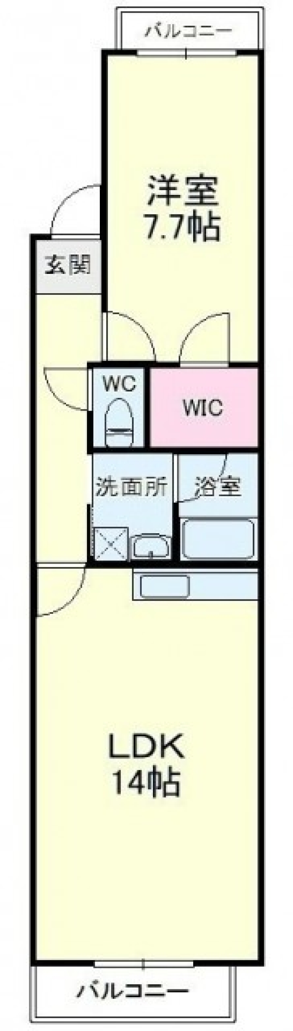 昔の香りが残る街の間取り図