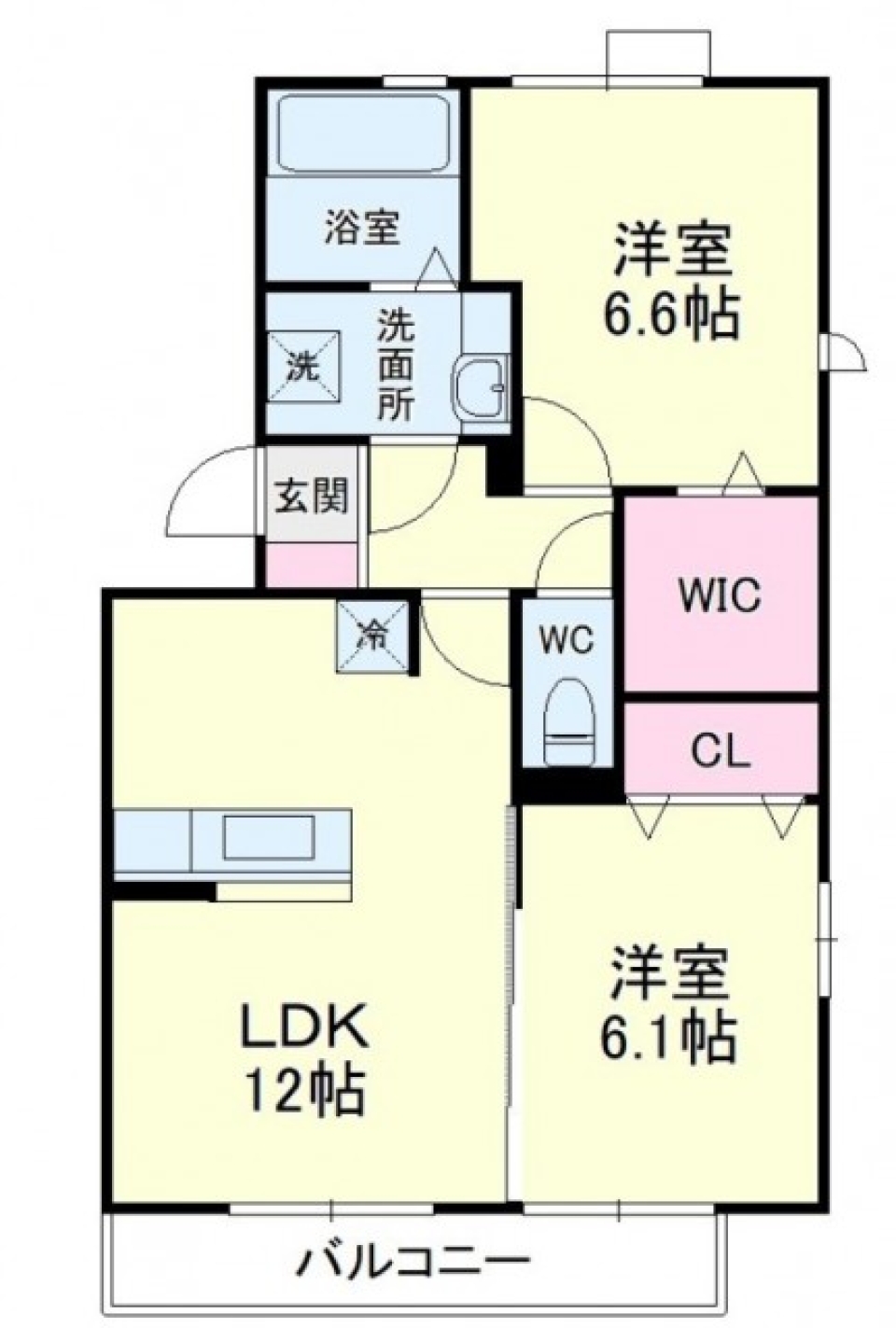 【ペット可】お家の中でも全力ダッシュ！の間取り図