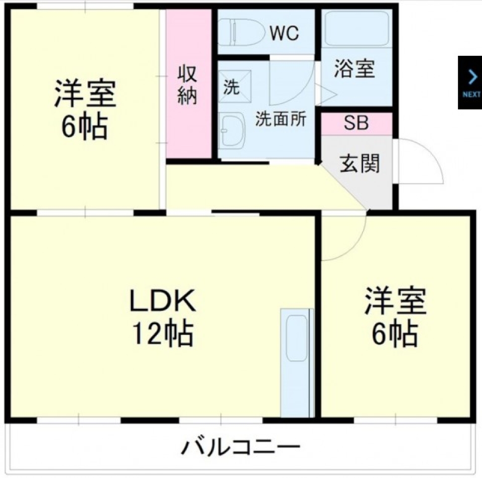 広々LDKに変身の間取り図