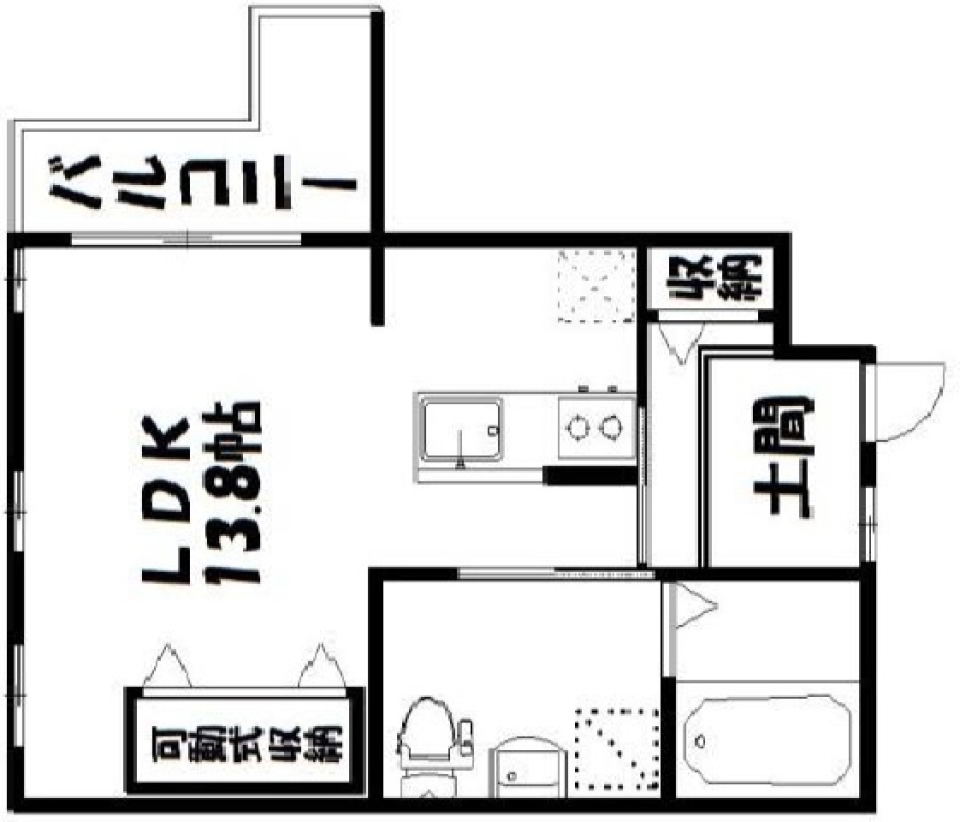 木のぬくもりに、つつまれての間取り図