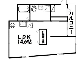 1Rの間取り図