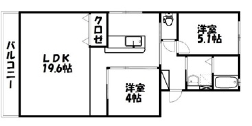廊下が土間の家（ホワイト）の間取り図