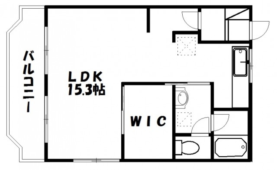 憧れのまっしろなお部屋：1階の間取り図