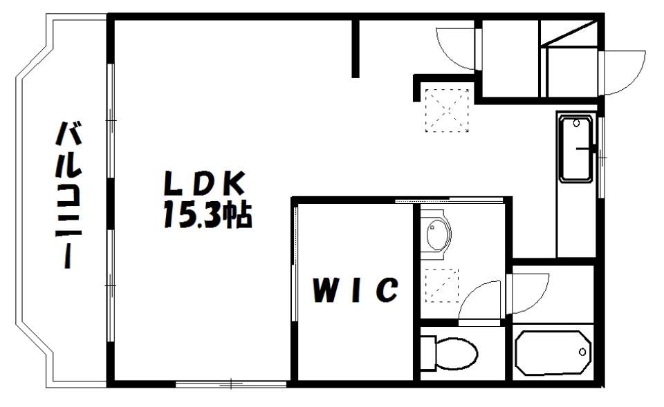 憧れのまっしろなお部屋の間取り図