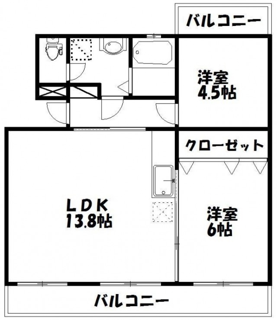 スッキリ、そして爽やか～。の間取り図