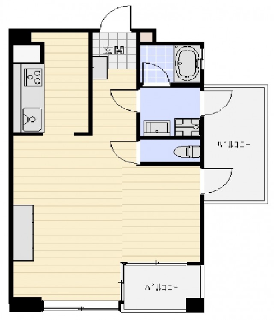 屋上テラスで朝食をの間取り図
