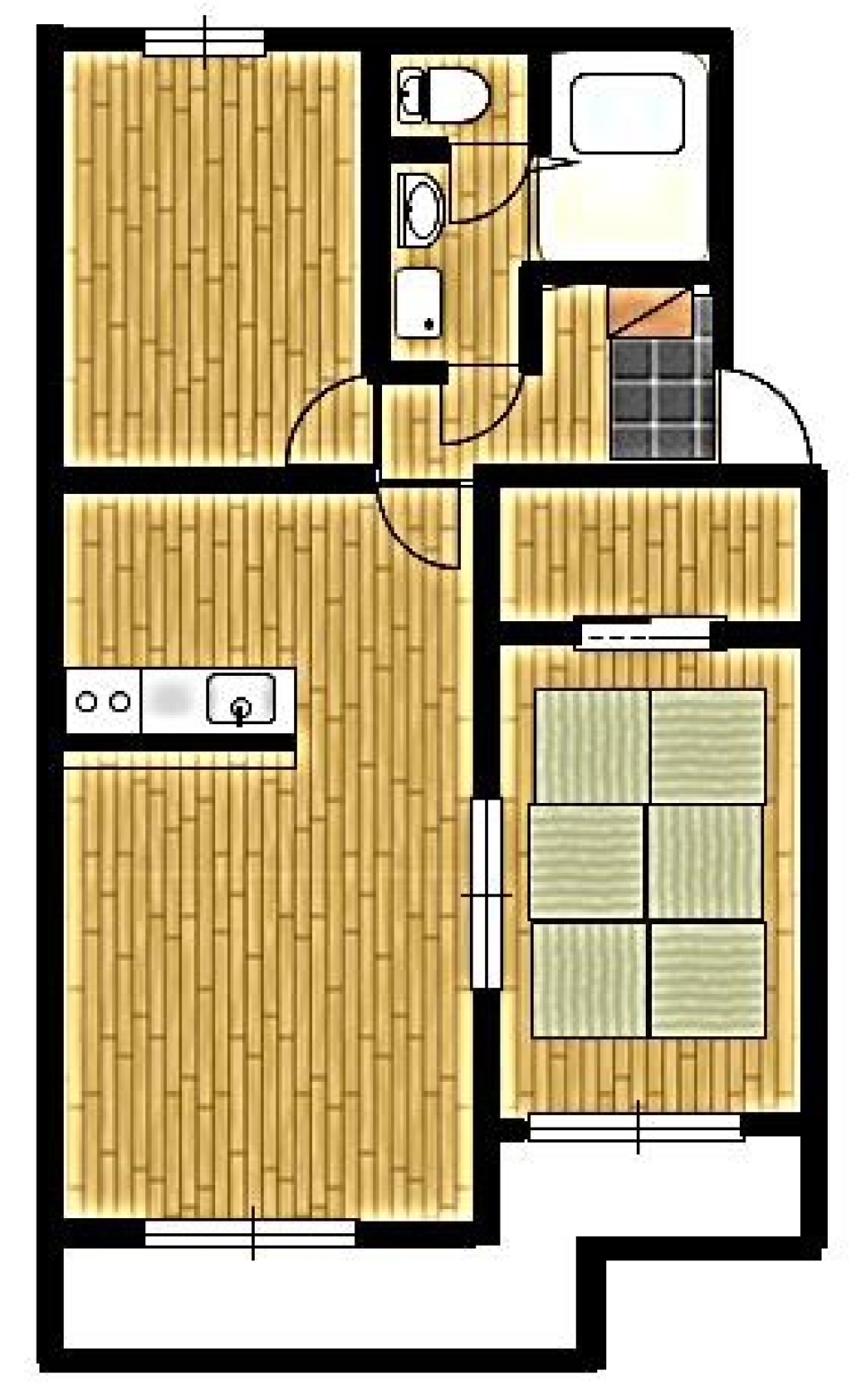 オレンジキッチンの間取り図