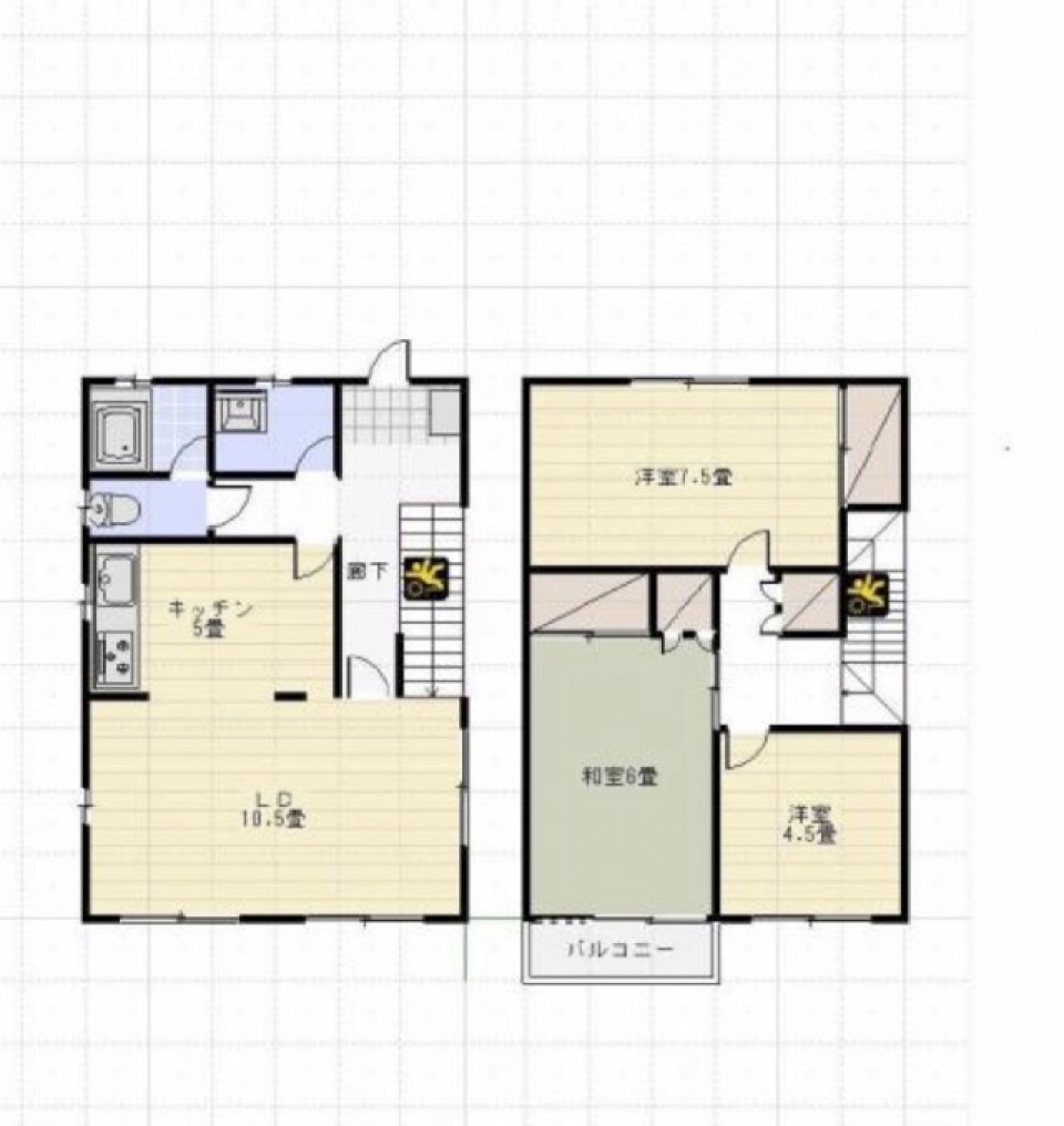 蜆塚の戸建て（？）LIFEの間取り図