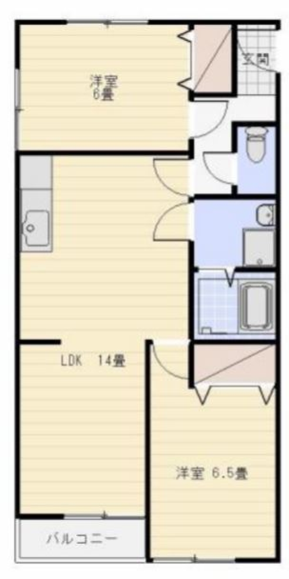 青の角部屋。の間取り図