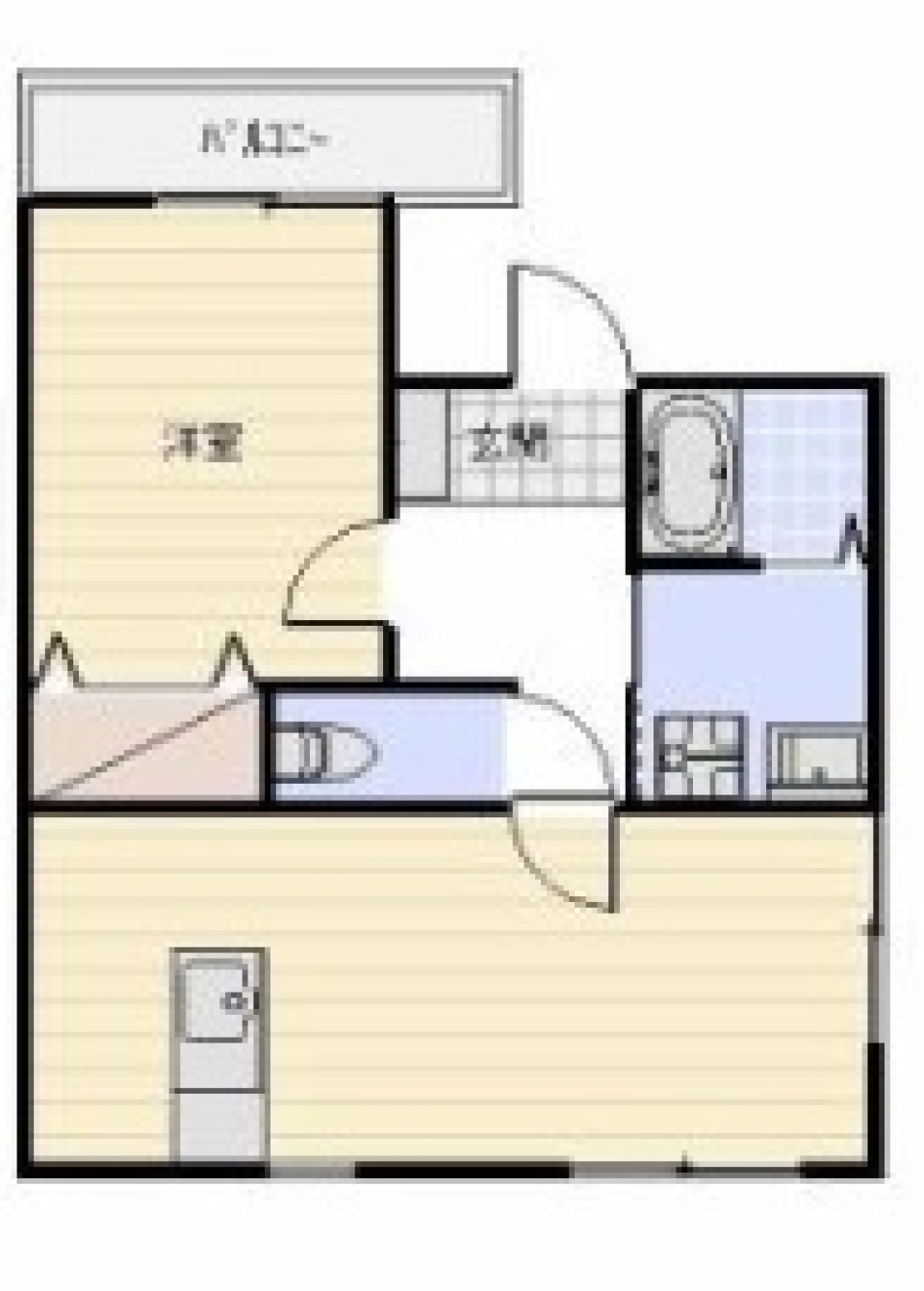 SimpleなDesigner's Roomの間取り図