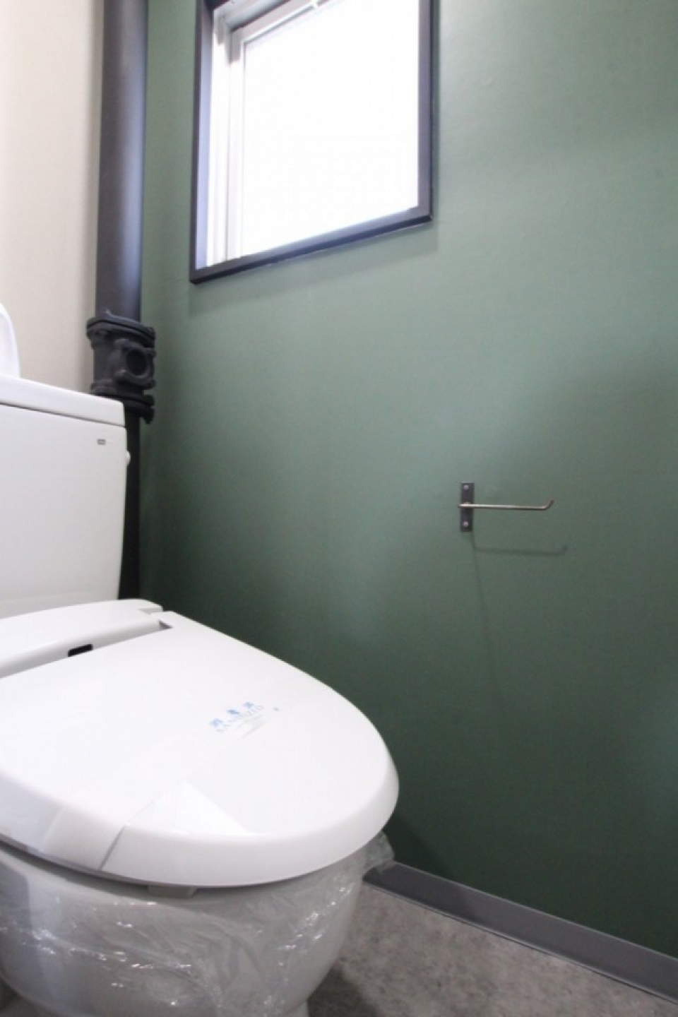 グリーンウォールのトイレはシャワートイレ付き。