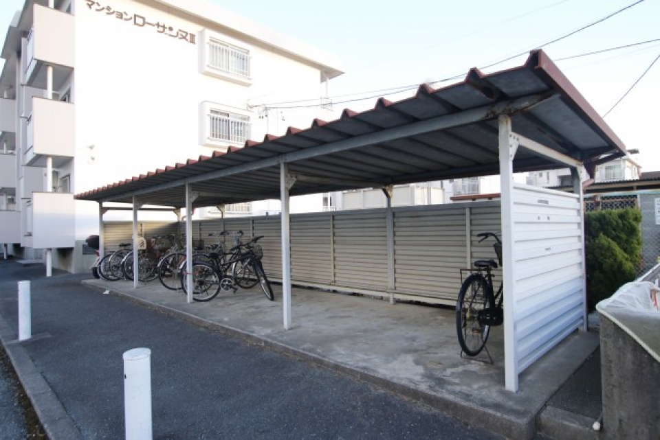 駐輪場。
