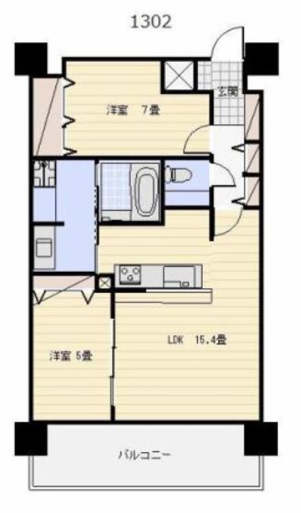 果てのない眺望と共にの間取り図