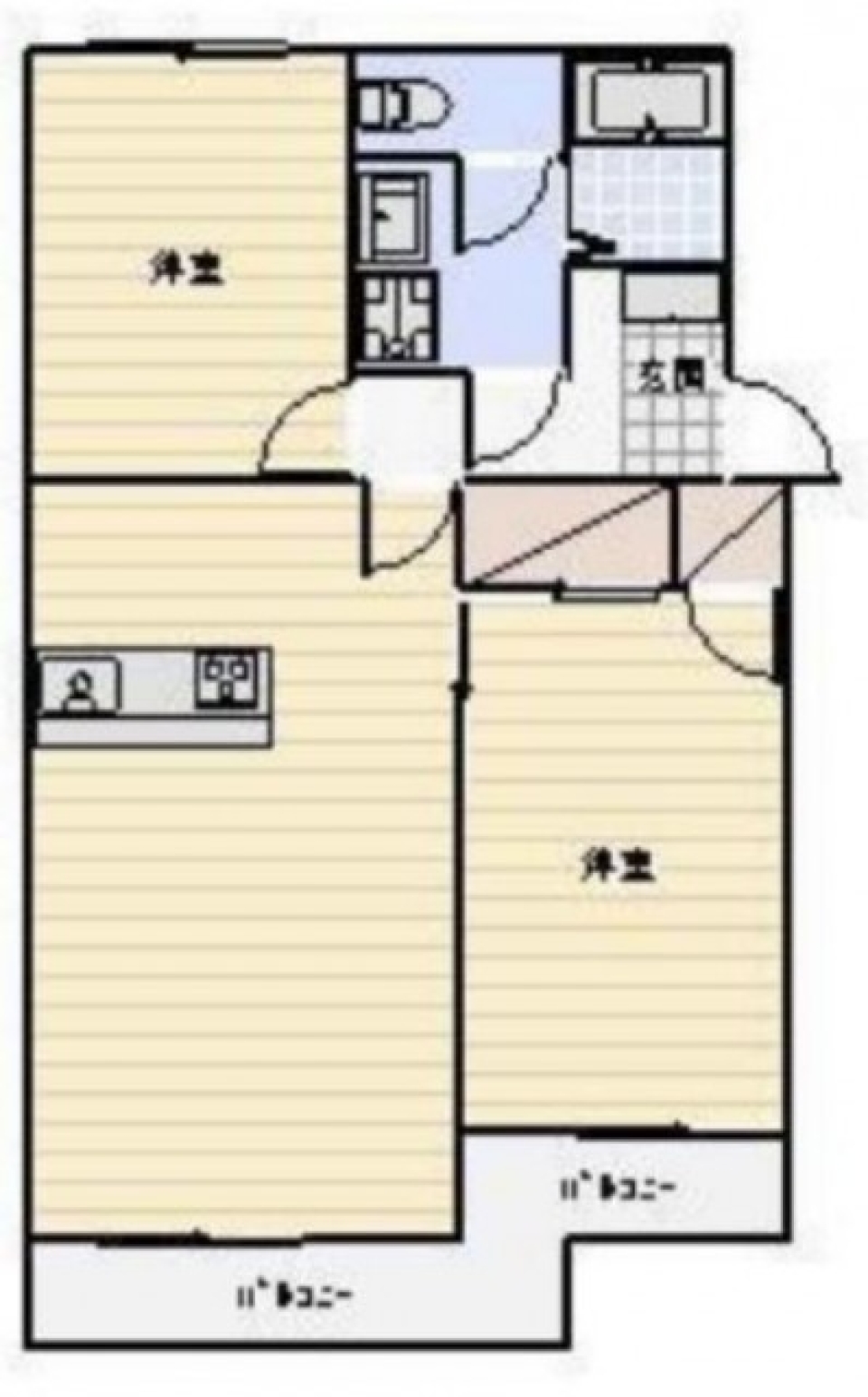 家族が待つ家 ～ホワイト×ダークブラウンがリッチなお部屋～の間取り図