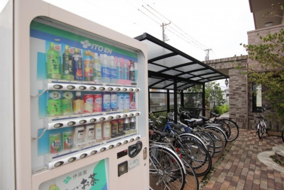 緊急時にもうれしい敷地内の自販機