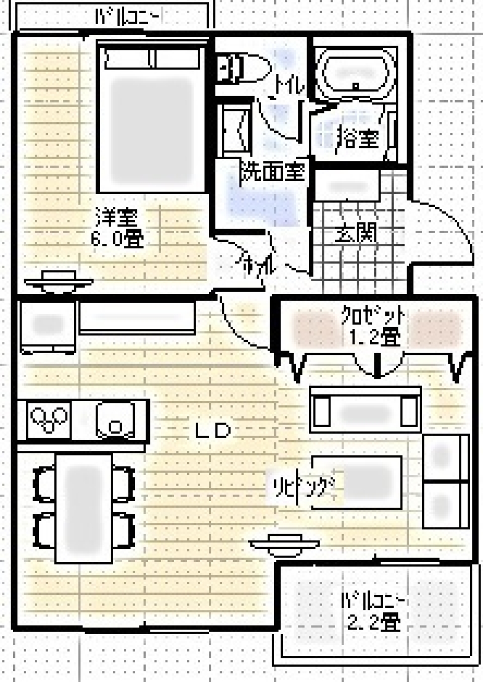 爽やかブルーソーダ。の間取り図