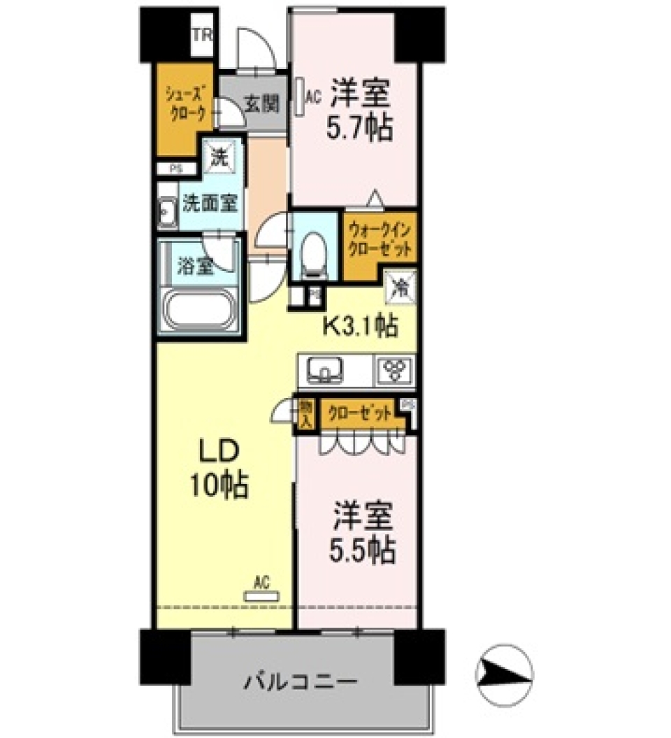 駅前NEW Residence。の間取り図