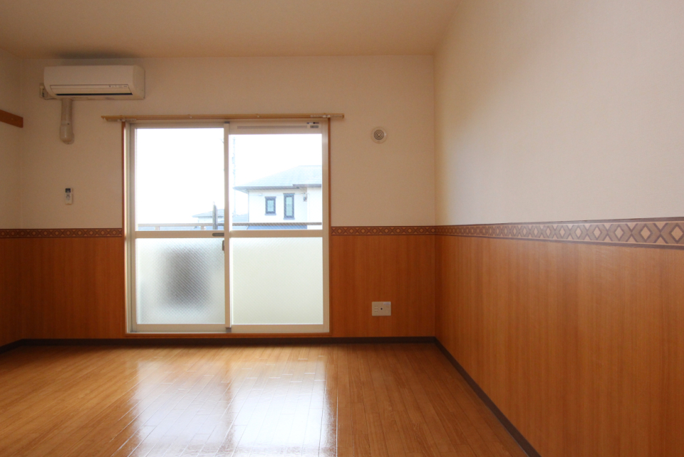 ツートンカラーの可愛いお部屋。