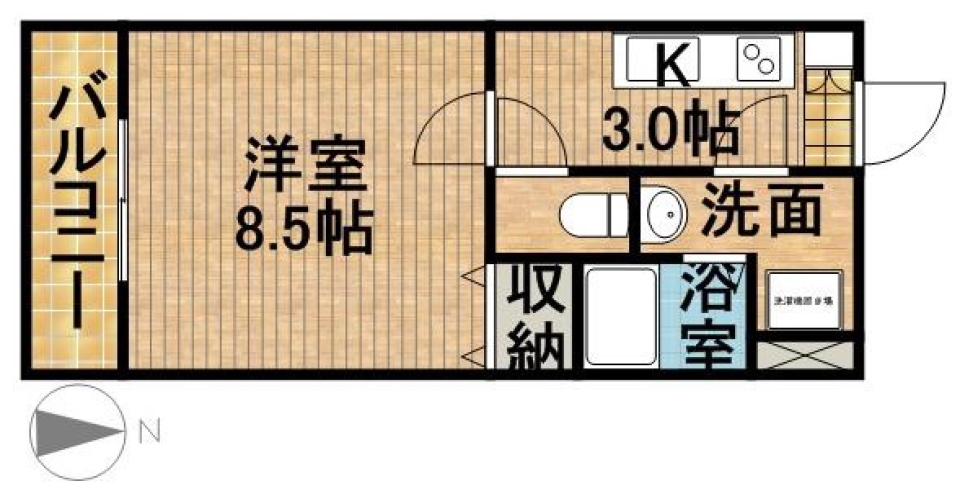 グルメ街道沿いで今日は何食べる！？の間取り図