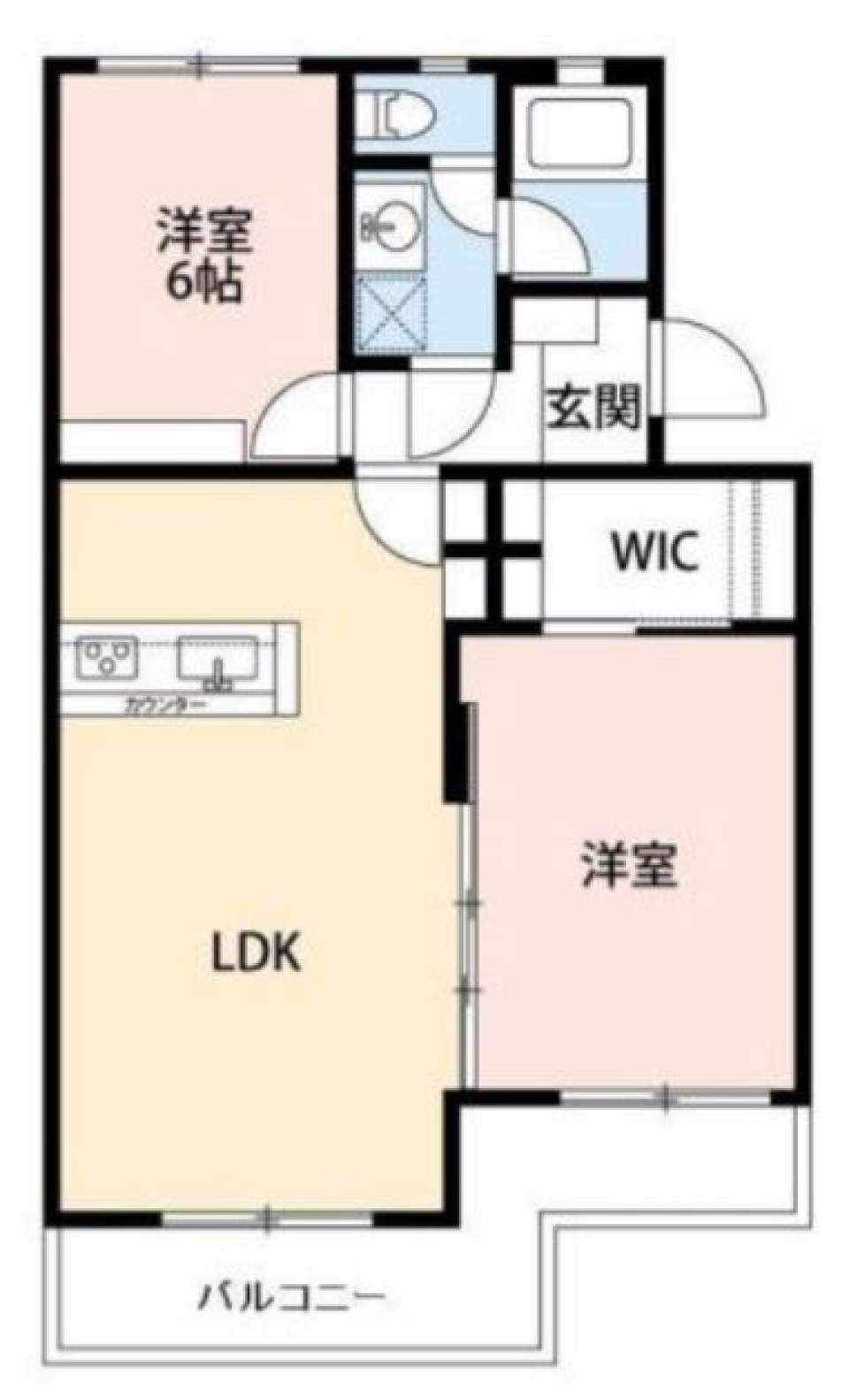 家族が待つ家 ～黄緑色がキュートなお部屋～の間取り図