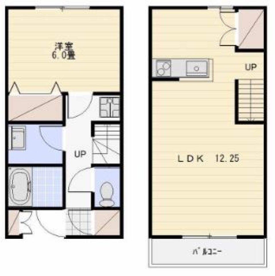 【ペット可】買い物好きにはロフトが必要さの間取り図
