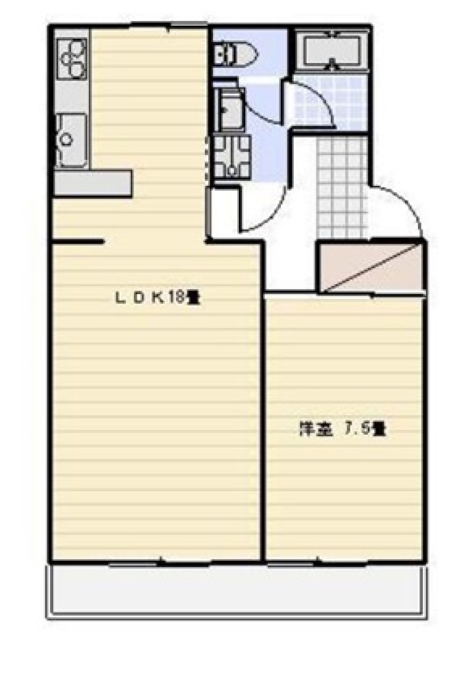 公園前シンプルホワイトの間取り図