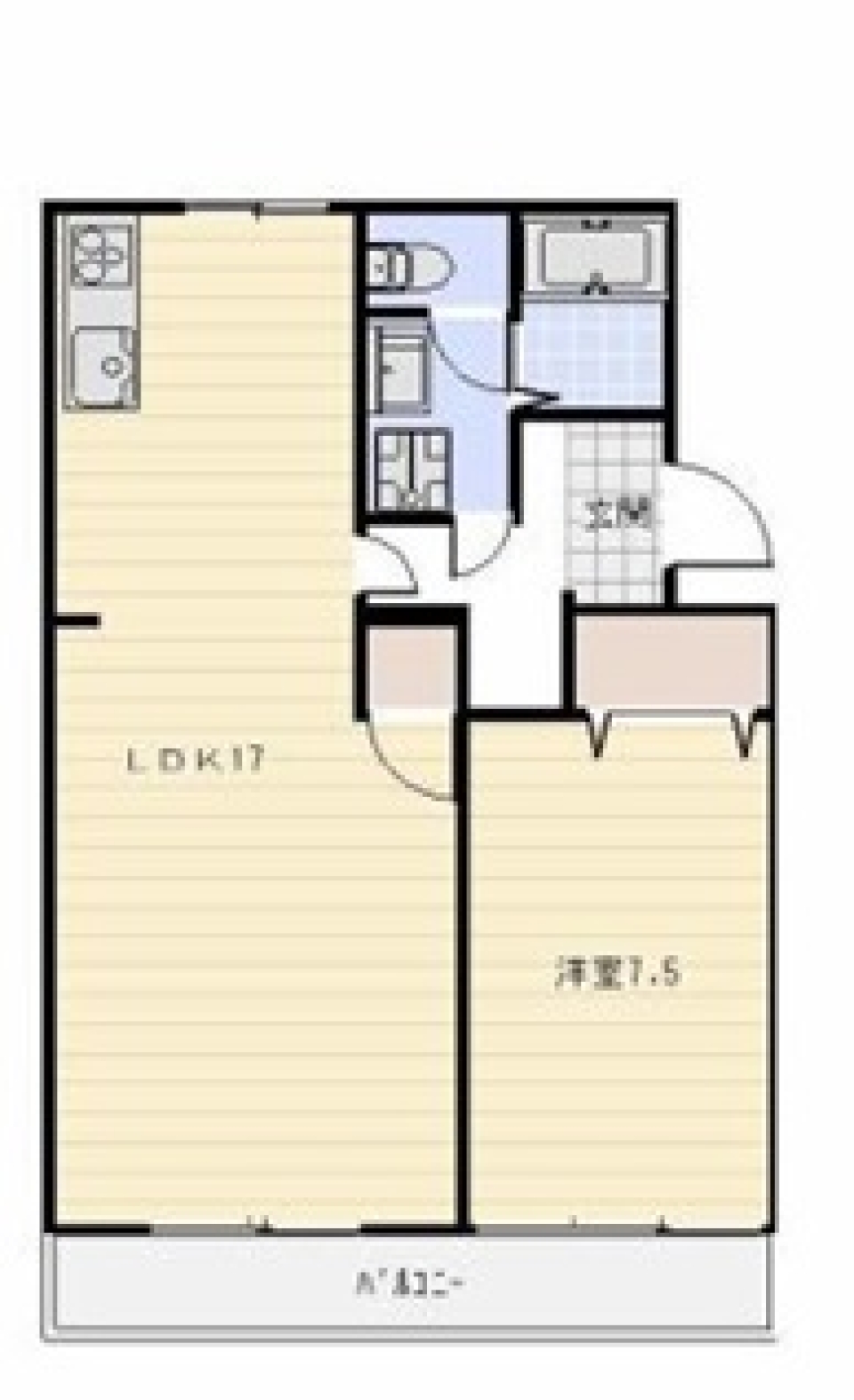 心躍るナチュラルルームの間取り図