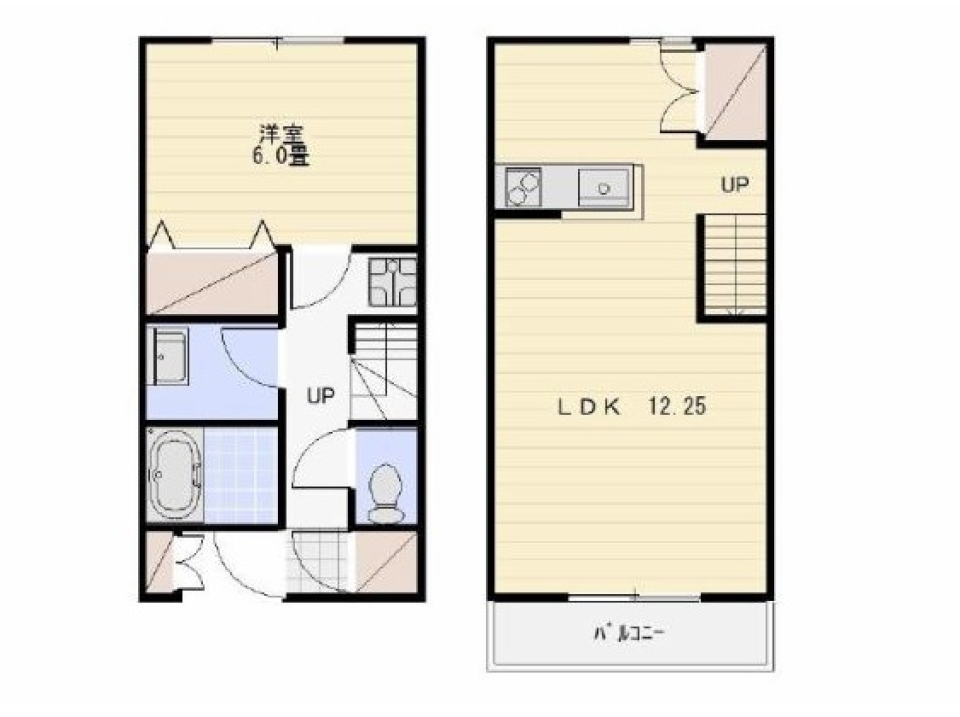 Island Terrace Houseの間取り図