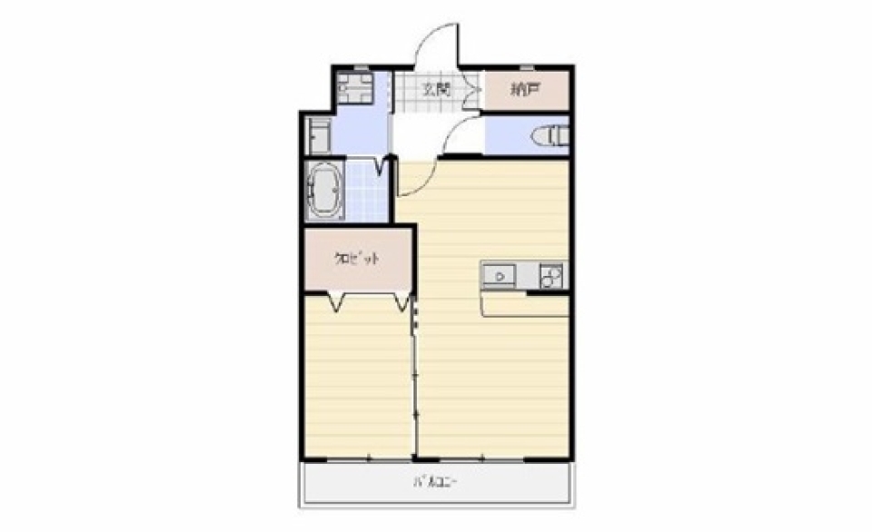 扉で、自由にの間取り図