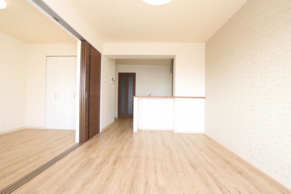 扉を開ければ、大きなワンルームになります。