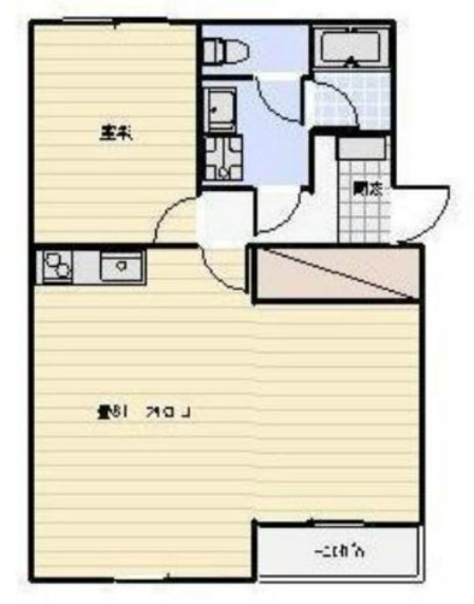 広々とした空間でまったりとの間取り図