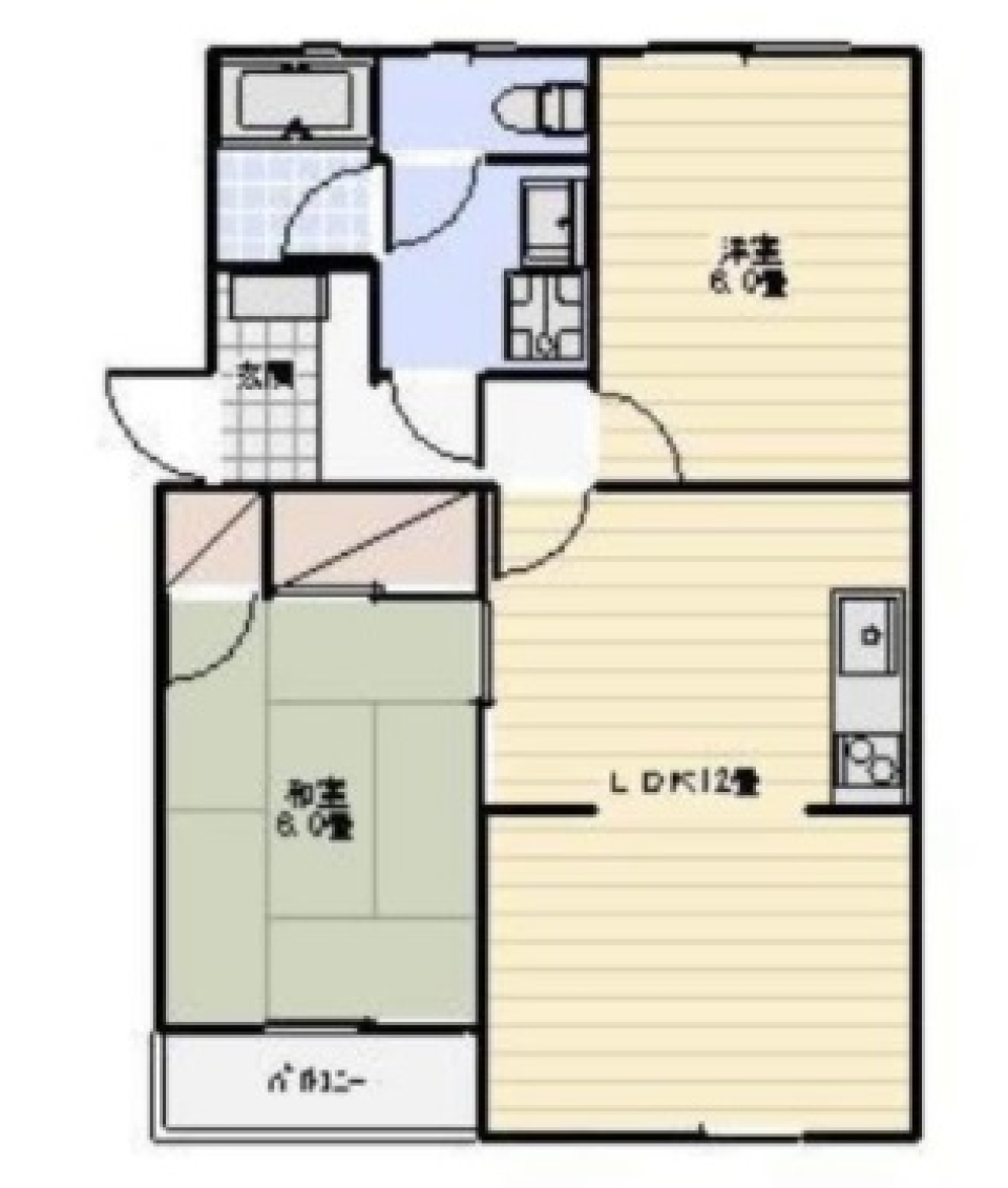 家賃据え置き簡単リノベルーム。の間取り図