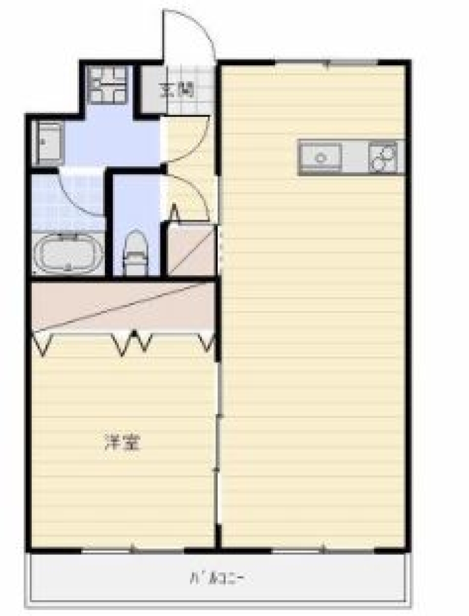 開放感のある暮らしの間取り図