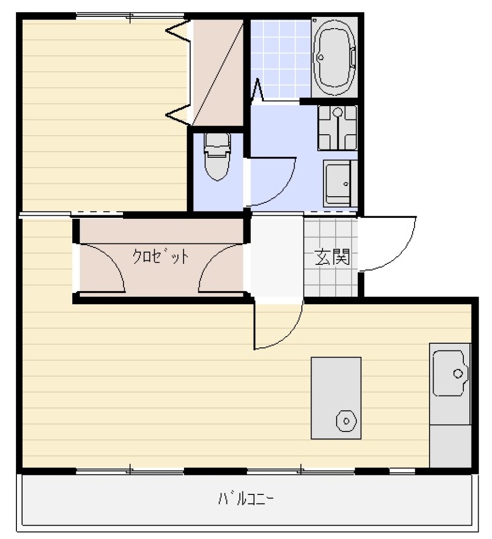 自宅でクッキングスタジオの間取り図