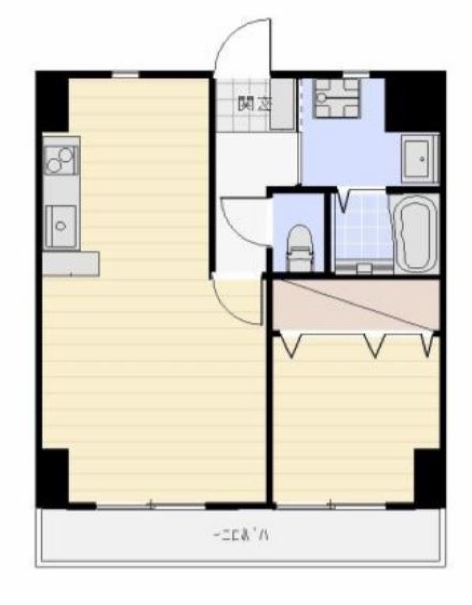 西へ東へ。忙しいビジネスパーソンの一人部屋。の間取り図
