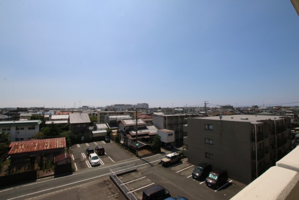 バルコニーからの景色。