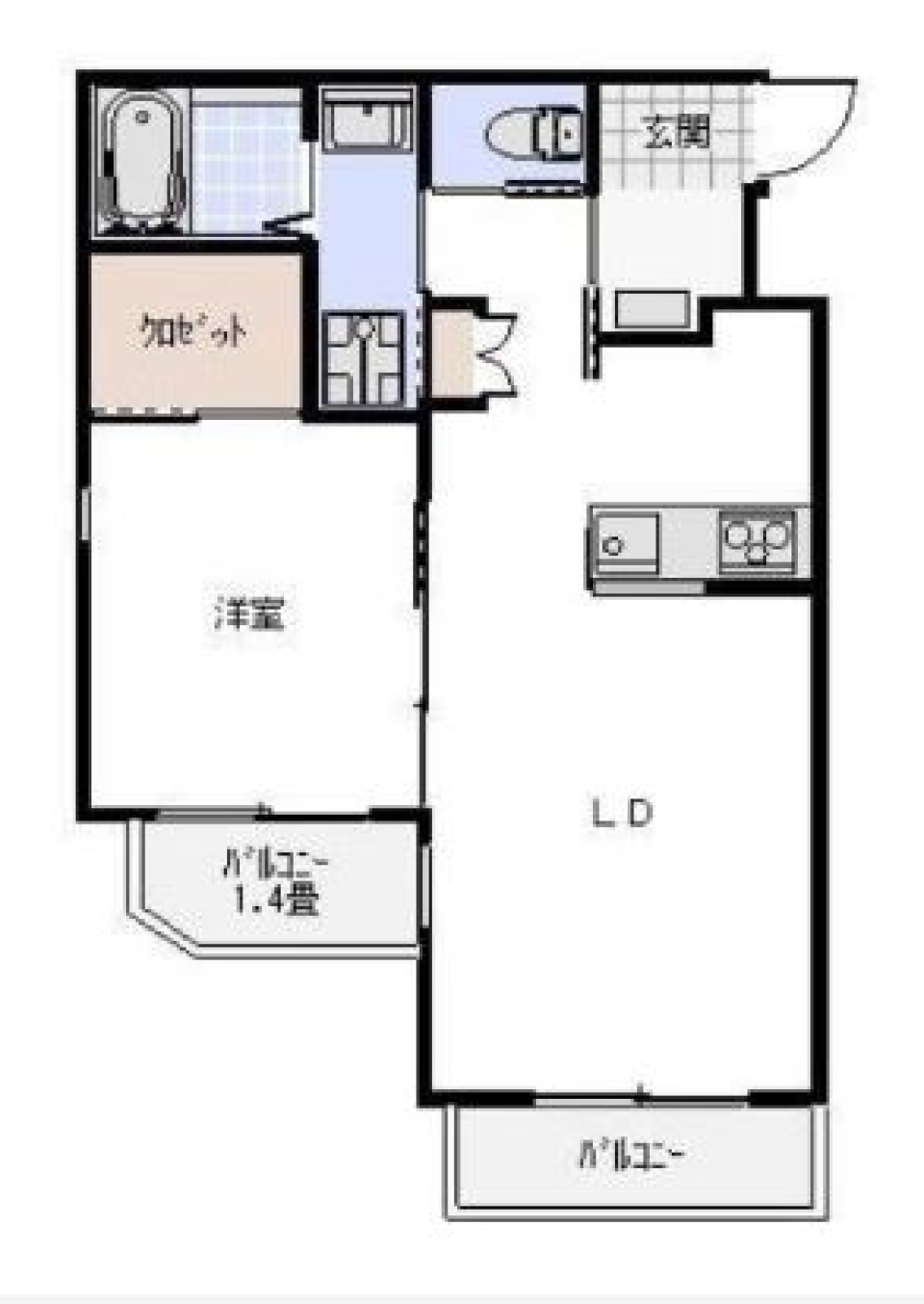 いつまでも見ていたい、きれいな白の間取り図