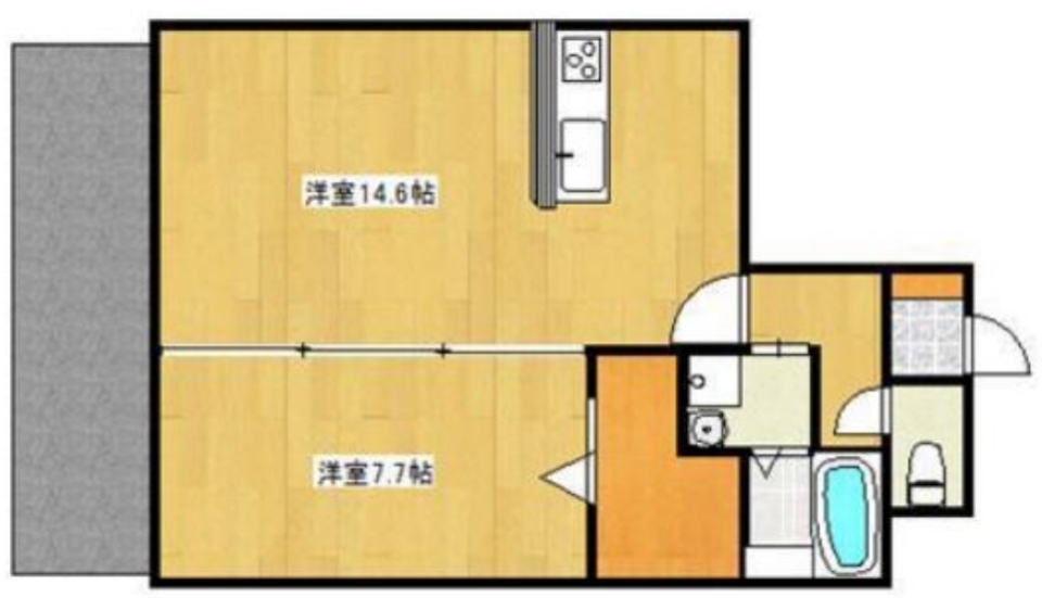 優しさ溢れる家(▼・?・▼)の間取り図